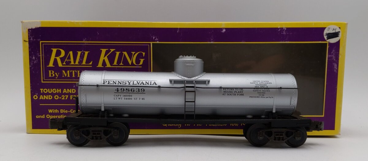 MTH 20-7300 O Gauge Pennsylvania Single Dome Tank Car #498639 LN/Box