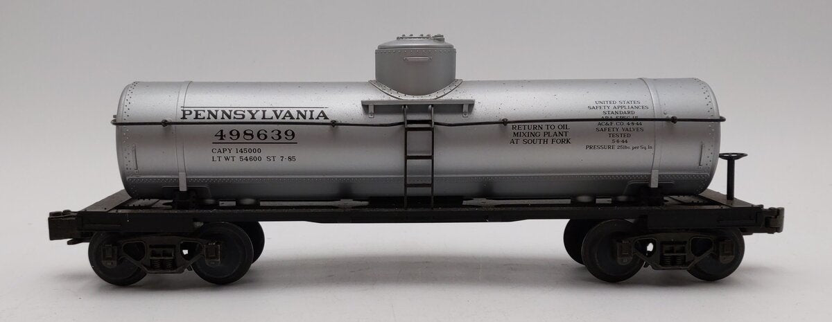 MTH 20-7300 O Gauge Pennsylvania Single Dome Tank Car #498639 LN/Box