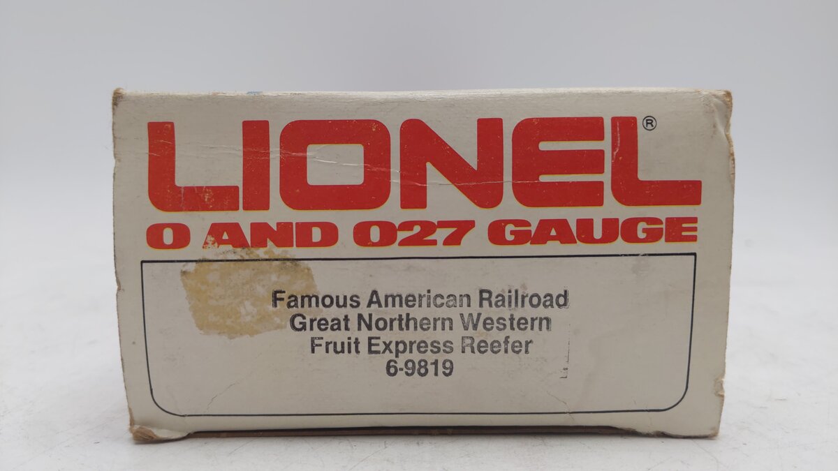 Lionel 6-9819 O Gauge Great Northern Western Fruit Express Reefer EX/Box