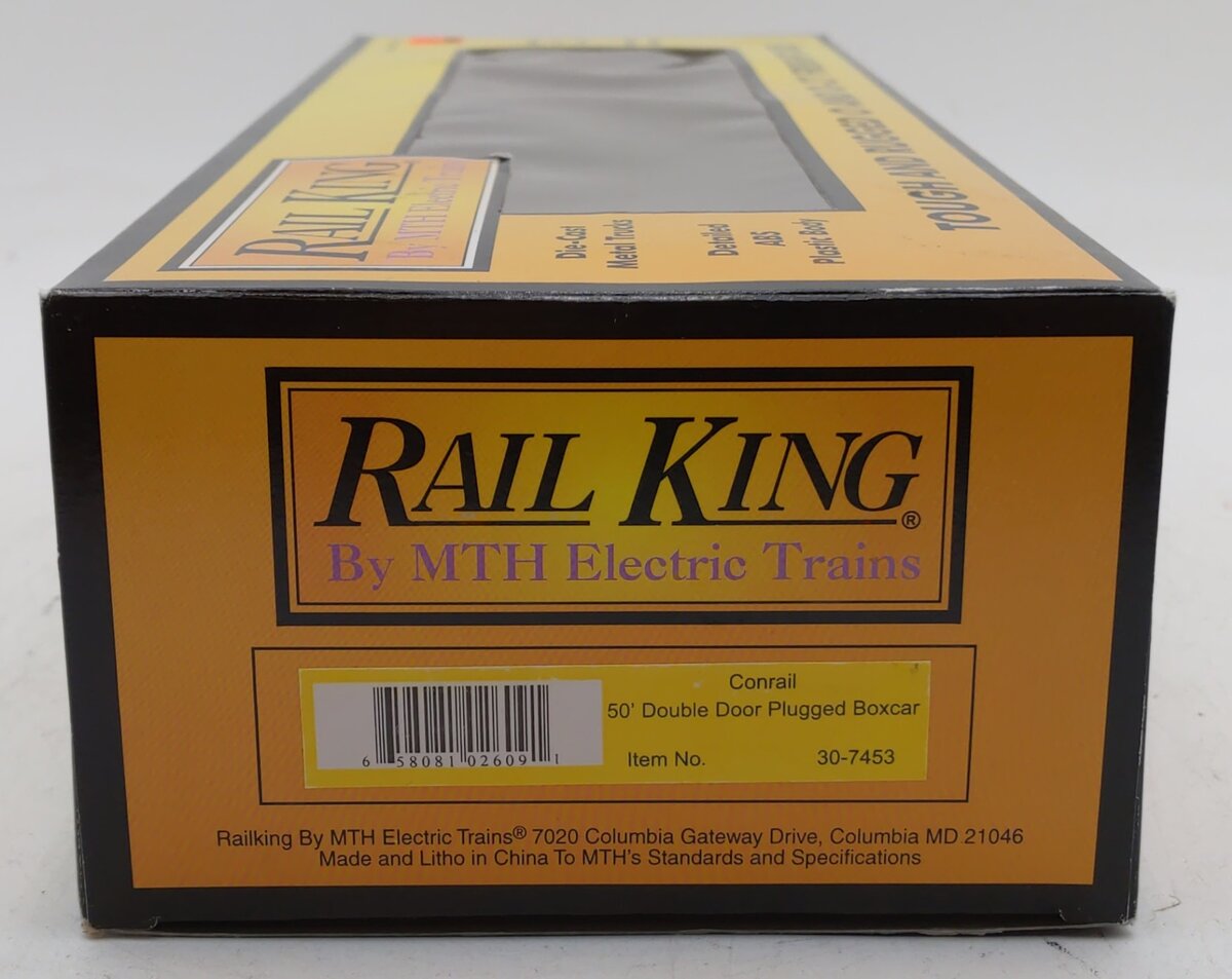 MTH 30-7453 O Gauge Conrail Double Door Plugged Boxcar #283833 LN/Box