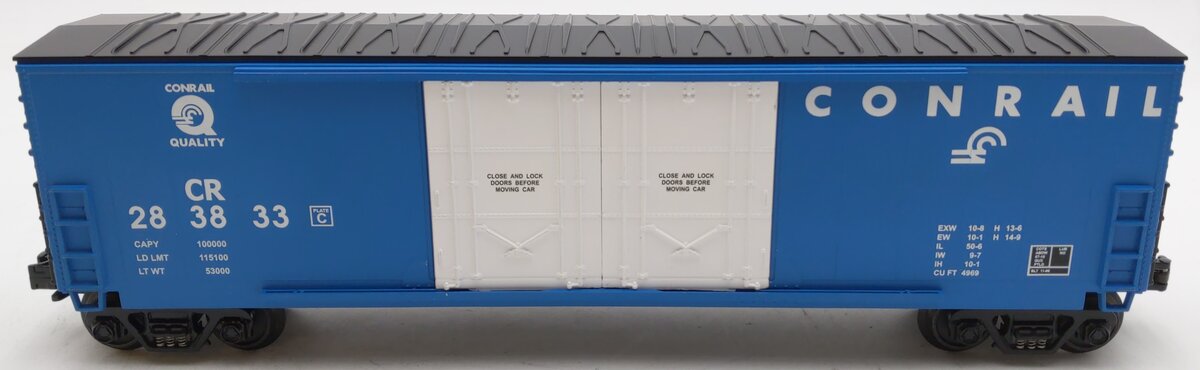 MTH 30-7453 O Gauge Conrail Double Door Plugged Boxcar #283833 LN/Box