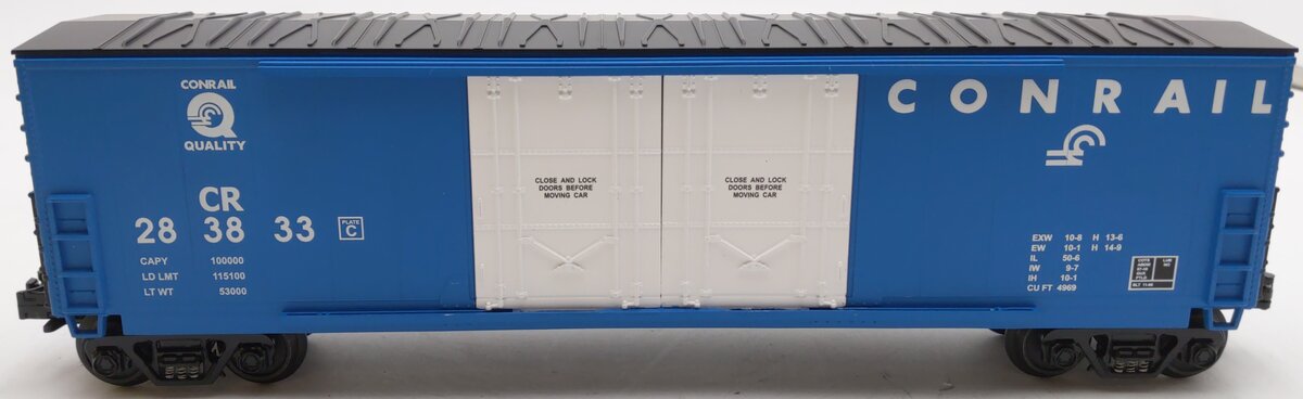 MTH 30-7453 O Gauge Conrail Double Door Plugged Boxcar #283833 LN/Box