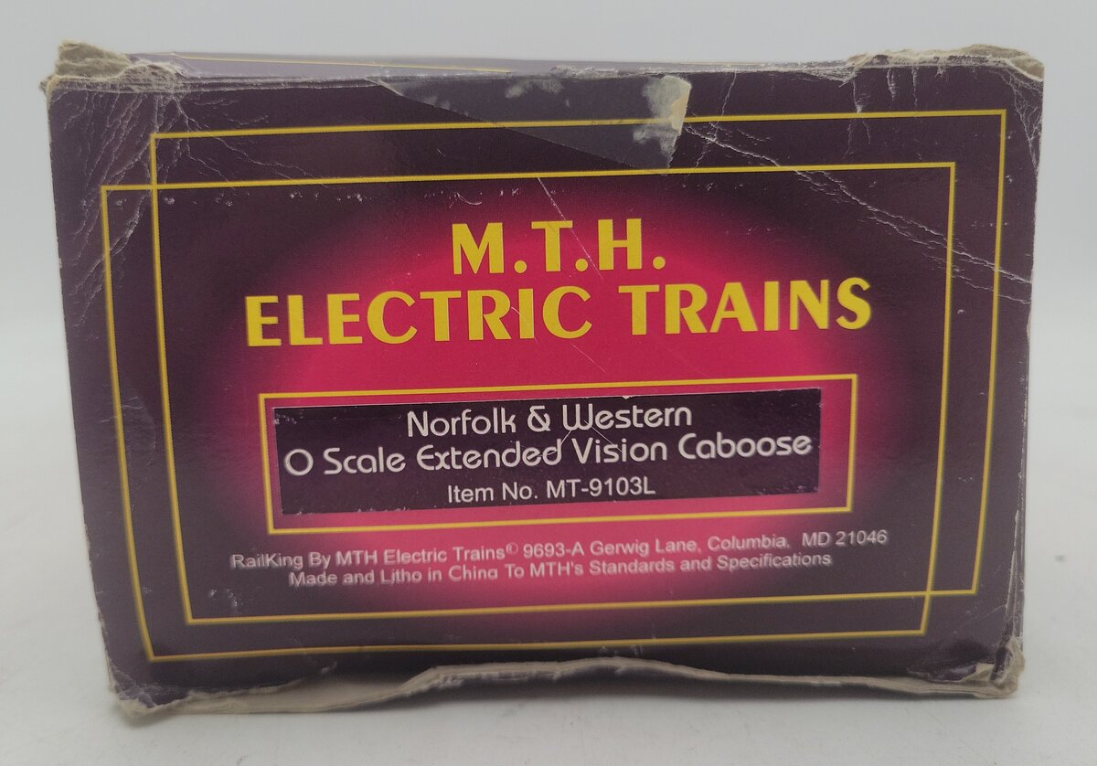 MTH 20-9103 O Norfolk and Western Extended Vision Caboose #562624 EX/Box