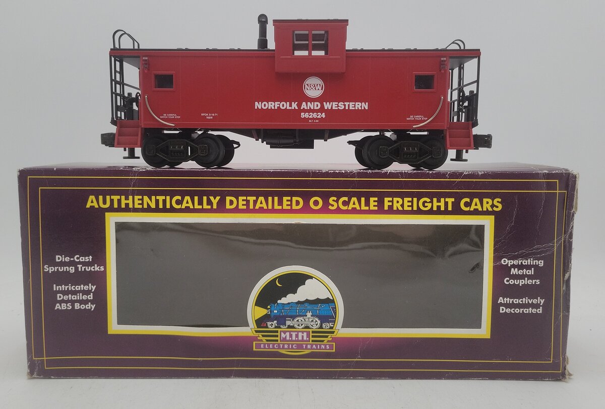 MTH 20-9103 O Norfolk and Western Extended Vision Caboose #562624 EX/Box