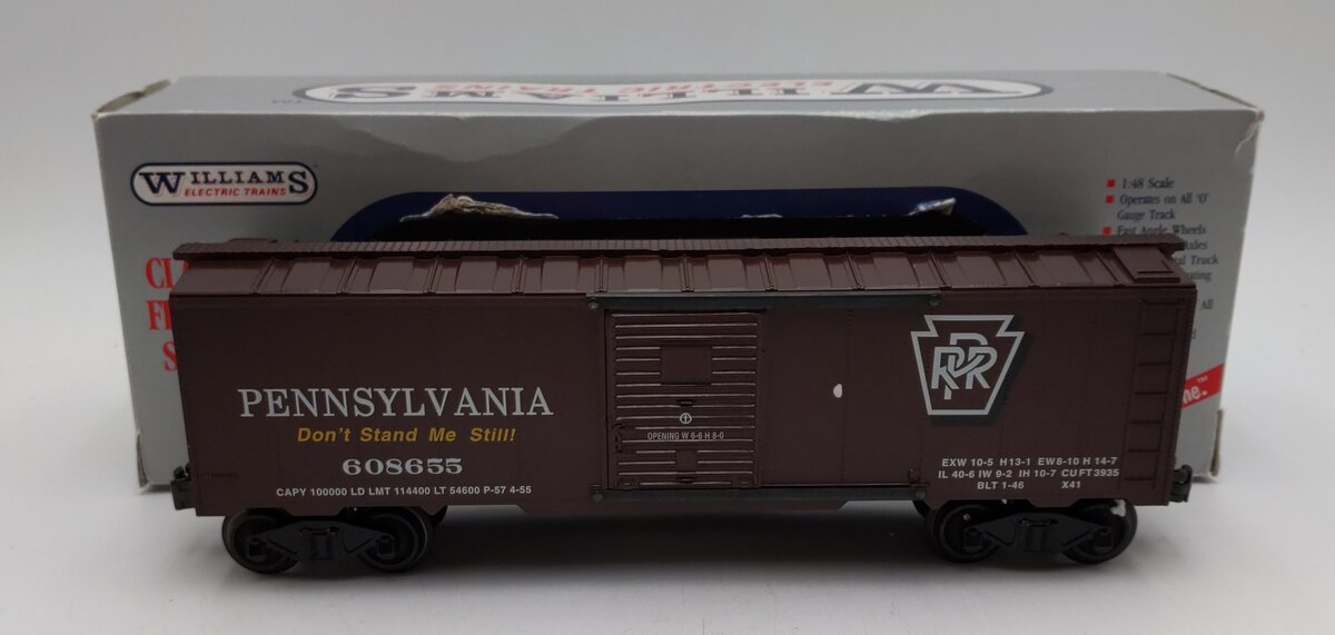 Williams WAL03 O Gauge Pennsylvania Classic Boxcar #608655 LN/Box
