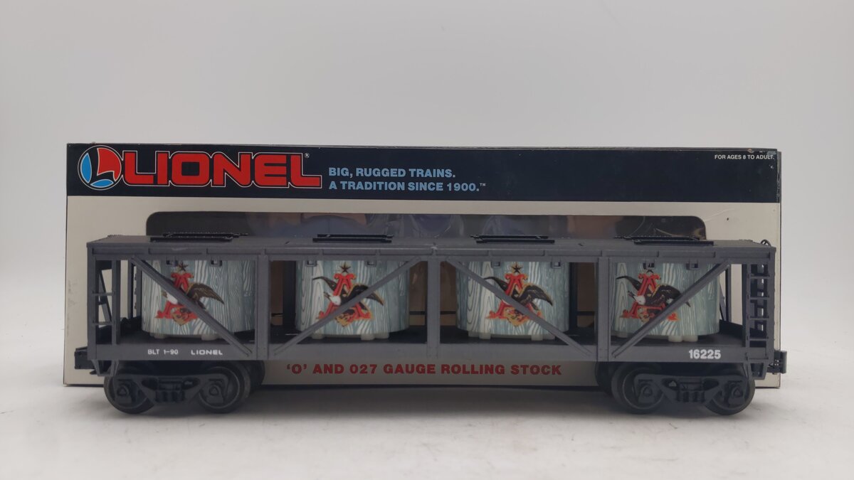 Lionel 6-16225 O Gauge Budweiser Vat Car #16225 EX/Box