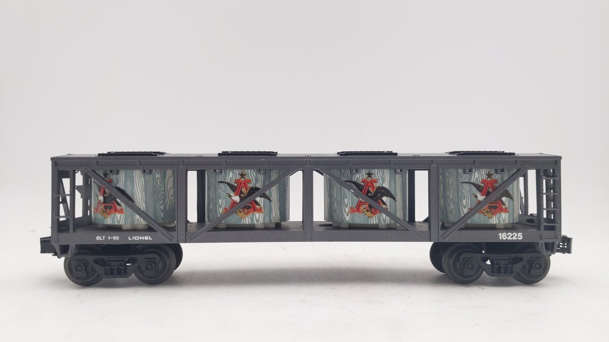 Lionel 6-16225 O Gauge Budweiser Vat Car #16225 EX/Box