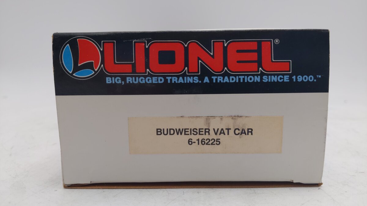 Lionel 6-16225 O Gauge Budweiser Vat Car #16225 EX/Box