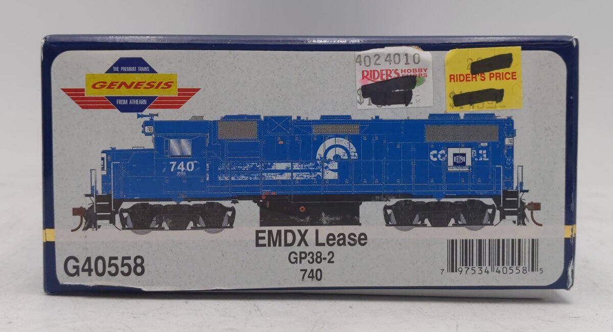Athearn G40558 HO Scale EMDX Lease GP38-2 Diesel Locomotive #740 LN/Box