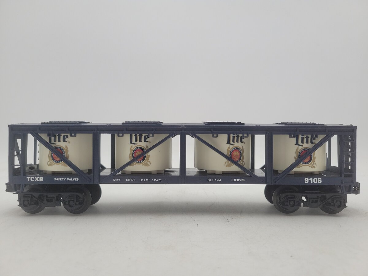 Lionel 6-9106 O Gauge Miller Lite Vat Car #9106 EX/Box