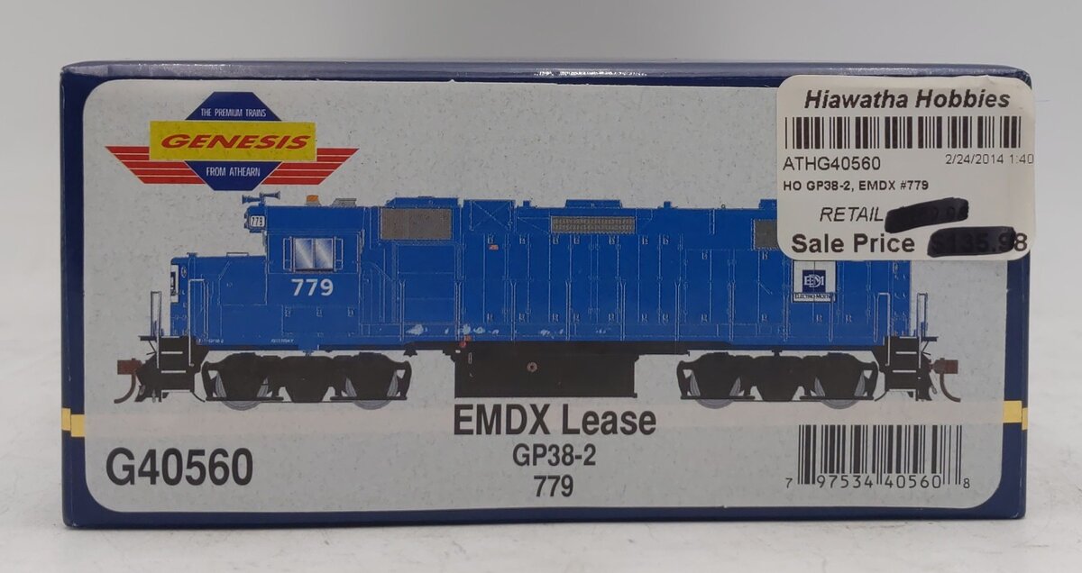 Athearn G40560 HO Scale EMDX Lease Diesel Locomotive #779 LN/Box