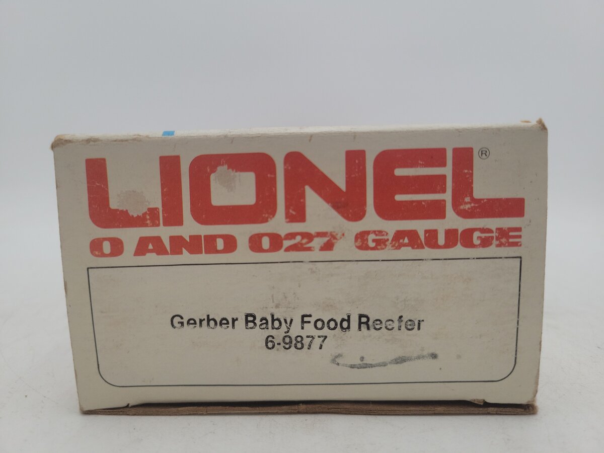 Lionel 6-9877 O Gauge Gerber Baby Food Billboard Reefer Car EX/Box