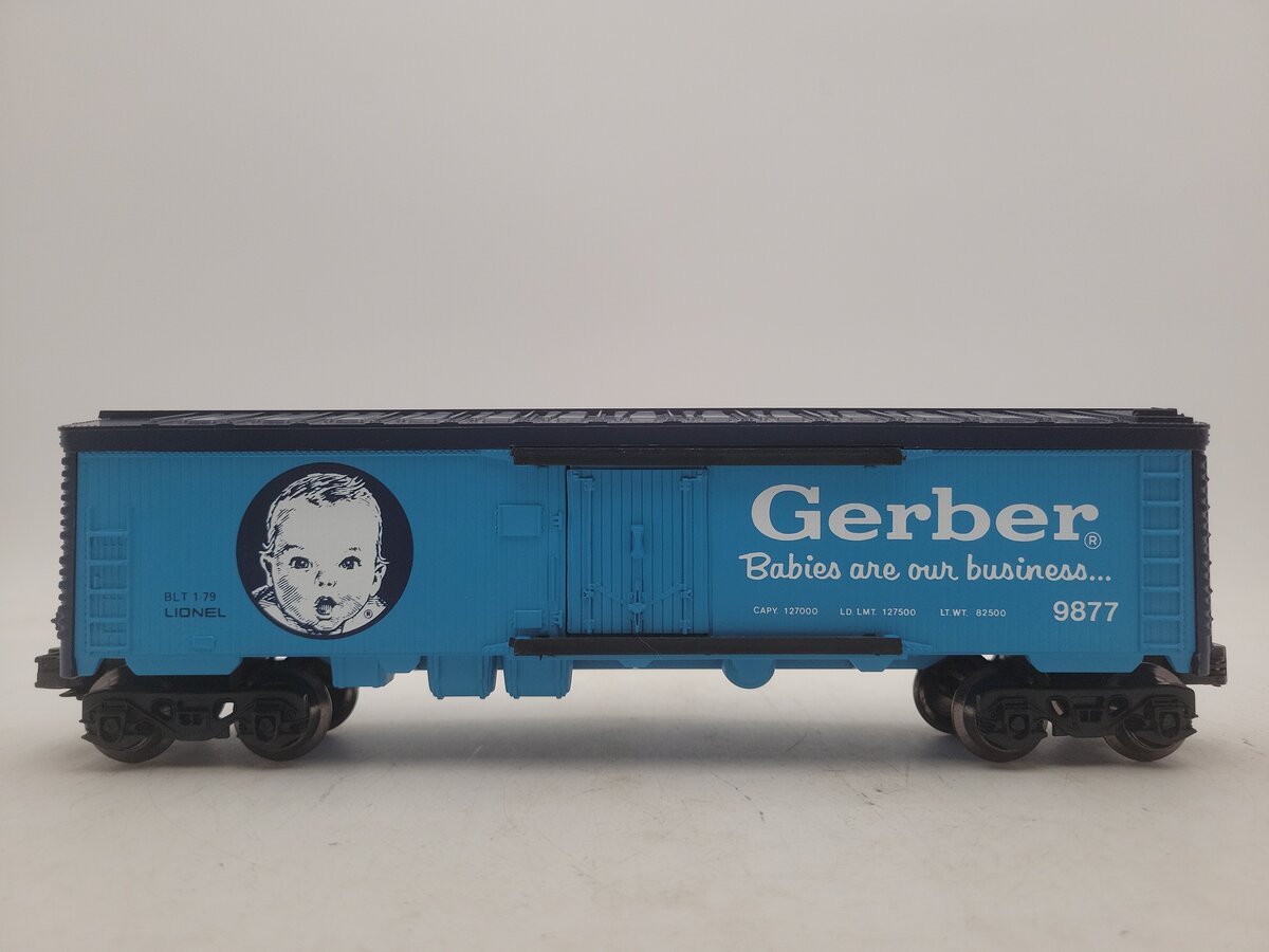 Lionel 6-9877 O Gauge Gerber Baby Food Billboard Reefer Car EX/Box