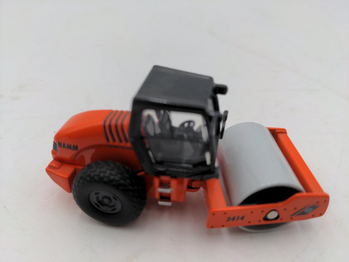 NZG 604 1:87 Scale Metal-Collection 87 Orange/Grey Hamm 3414 Roller Diecast VG