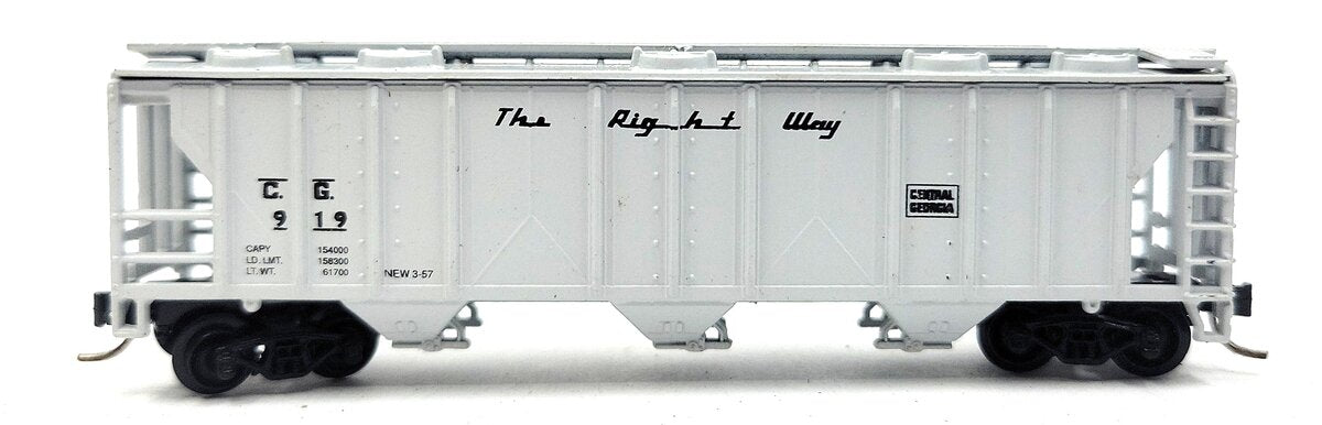 Atlas 3729 N Scale Central Of Georgia 3-Bay Covered Hopper LN/Box