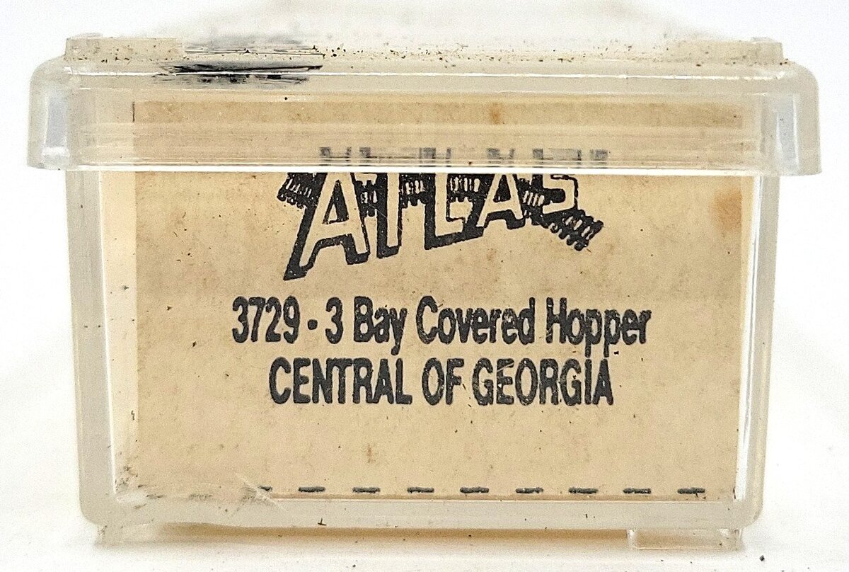 Atlas 3729 N Scale Central Of Georgia 3-Bay Covered Hopper LN/Box