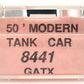 8441Roundhouse 8441 N Scale GATX 50' Modern Tank Car #52605 EX/Box