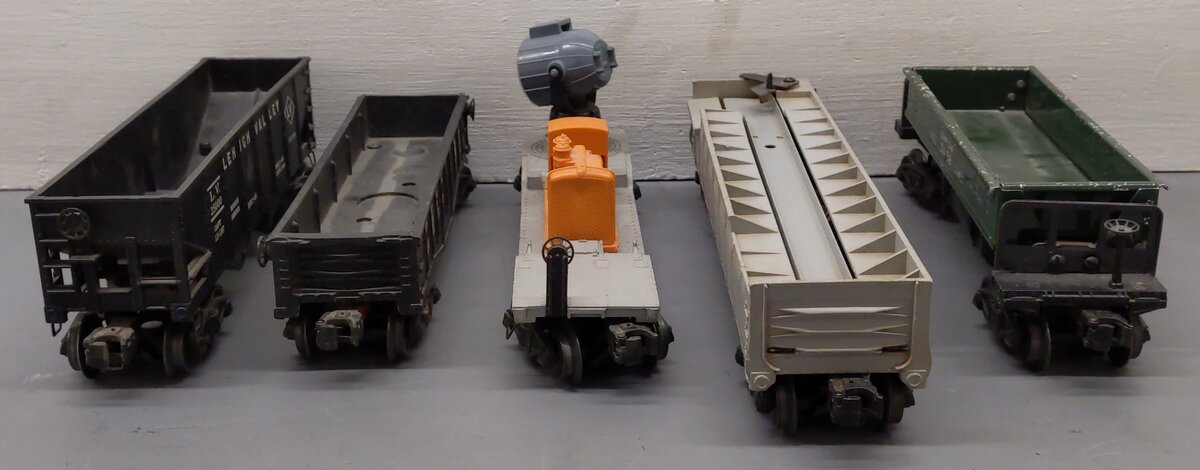 Lionel Vintage O Gauge Freight Cars #3520,25000,356225,3459,347000 [5] VG
