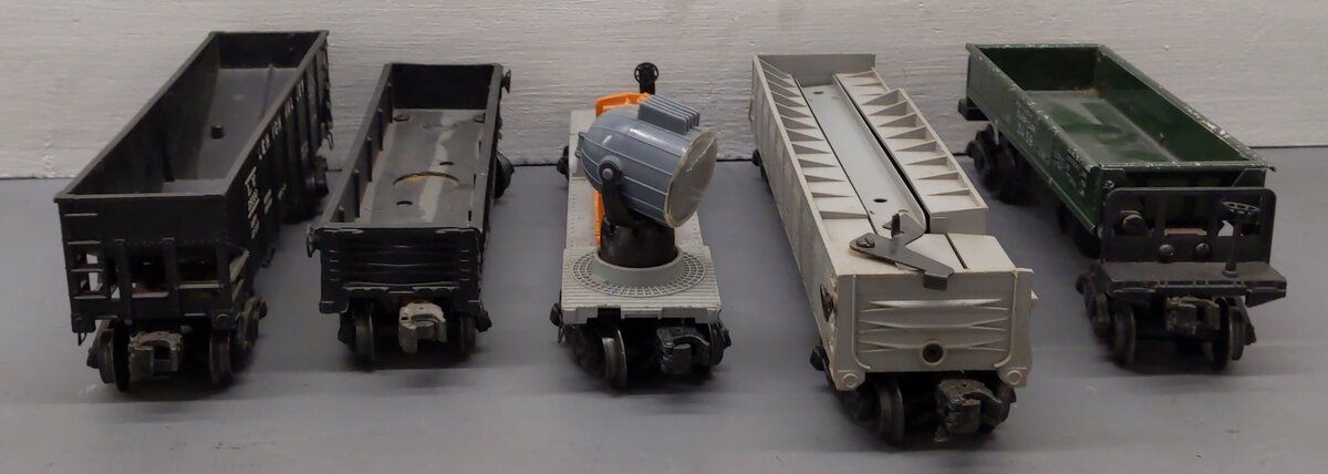 Lionel Vintage O Gauge Freight Cars #3520,25000,356225,3459,347000 [5] VG
