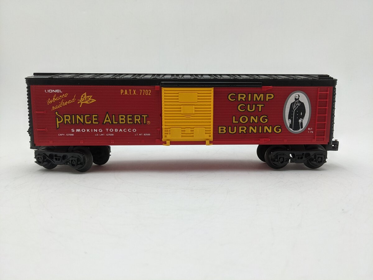 Lionel 6-7702 O Gauge Prince Albert Billboard Boxcar #7702 EX