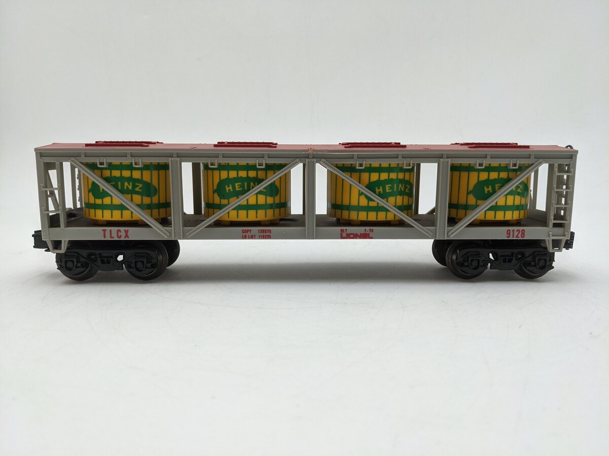 Lionel 6-9128 O Gauge Heinz Pickle Vat Car #9128 EX/Box