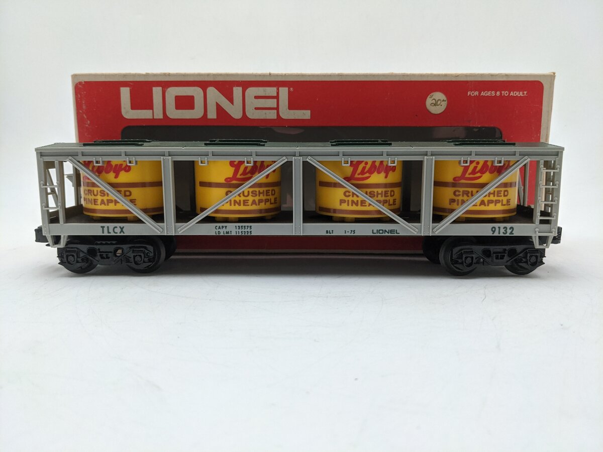 Lionel 6-9132 O Gauge Libbys Crushed Pineapple Vat Car EX/Box