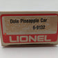 Lionel 6-9132 O Gauge Libbys Crushed Pineapple Vat Car EX/Box