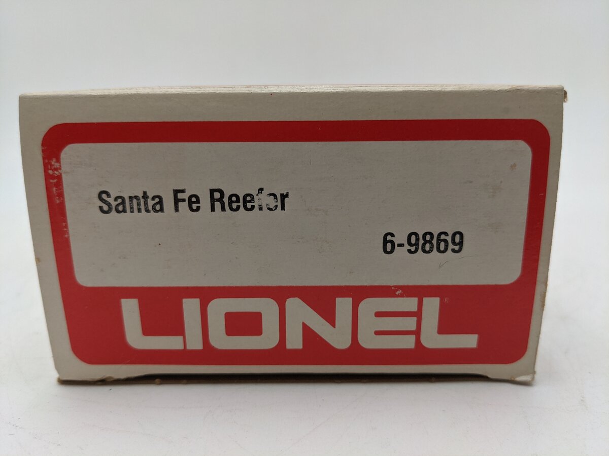 Lionel 6-9869 O Gauge Santa Fe Reefer Car EX/Box
