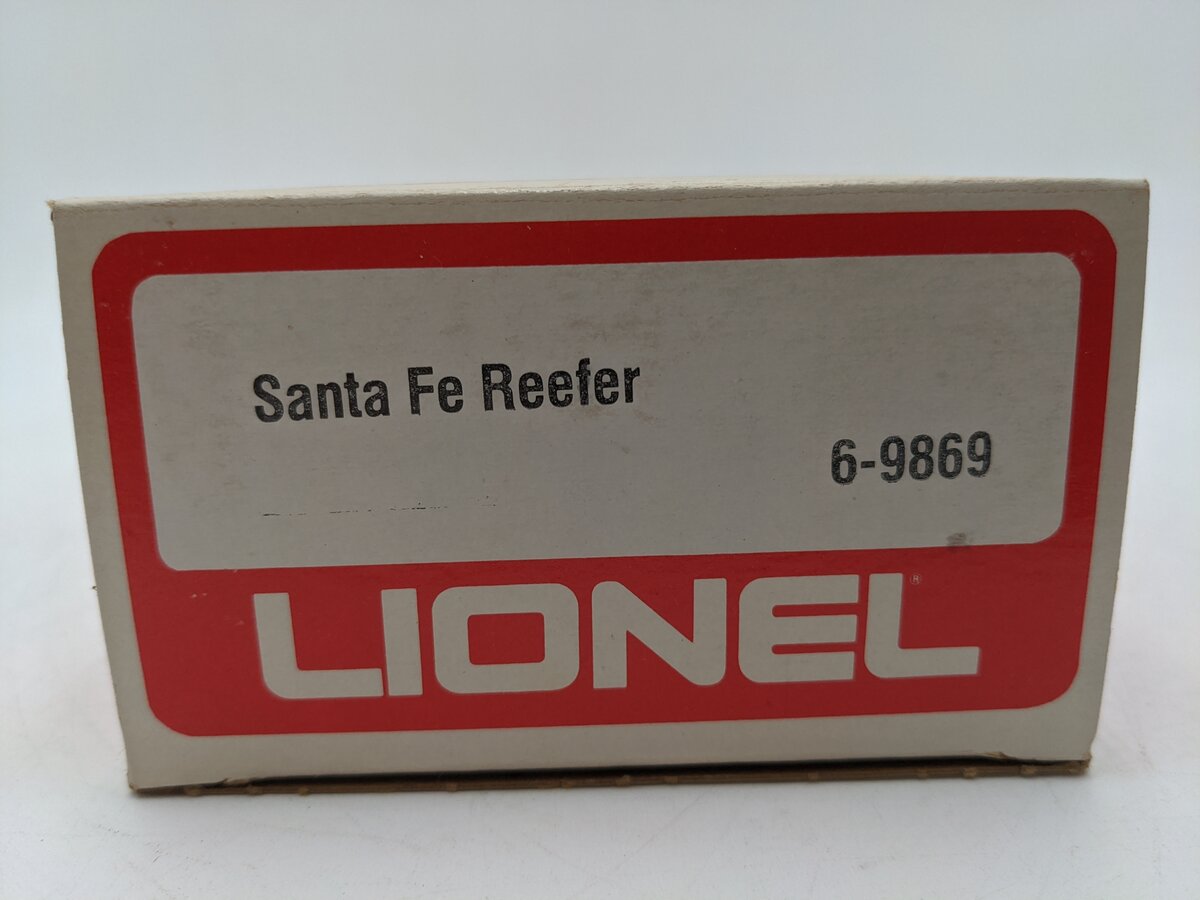 Lionel 6-9869 O Gauge Santa Fe Reefer Car EX/Box