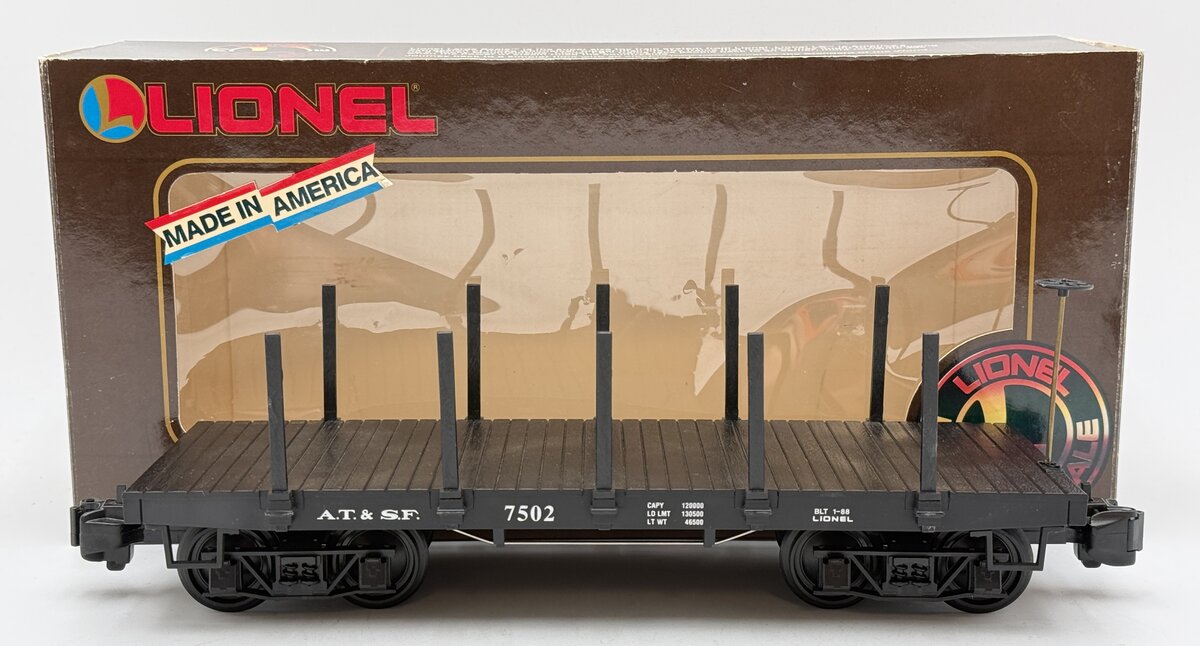 Lionel 8-87501 G Scale Pennsylvania RR Flatcar #7502 LN/Box