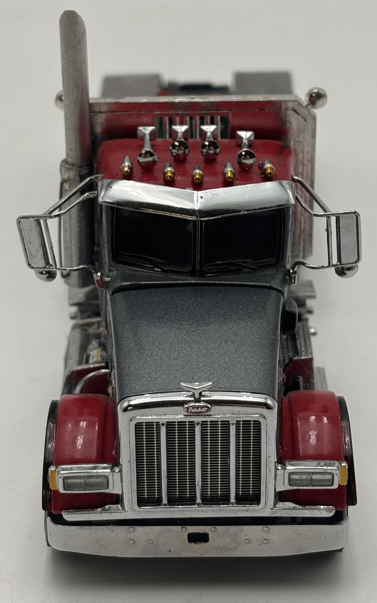 Sword Models 1:50 Red/Gray Peterbilt 357 8x4 Semi-Tractor Diecast EX