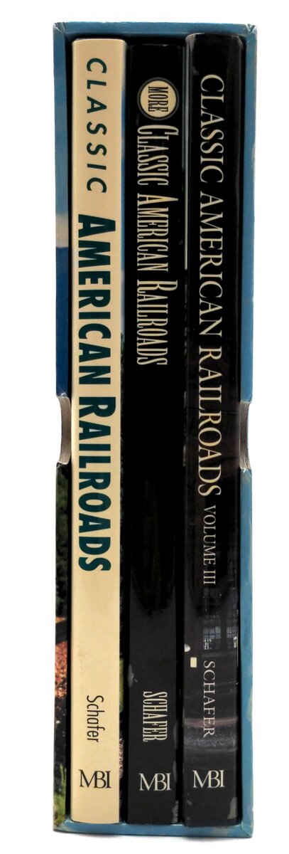 MBI 978-0-7603-2363-2 Classic American Railroads 3 Pcs Box Set by Mike Schafer LN