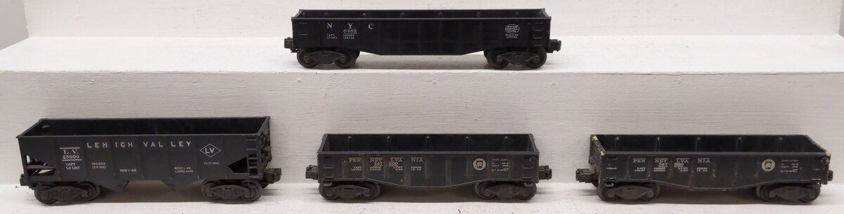 Lionel Vintage O Gauge Freight Cars: 6462,347000,347000,25000 [4] VG