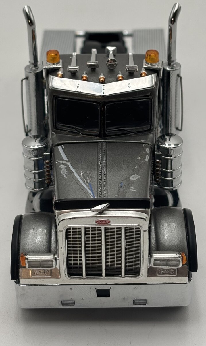 Sword Models 1:50 Gray Peterbilt 357 8x4 Semi-Tractor Diecast VG