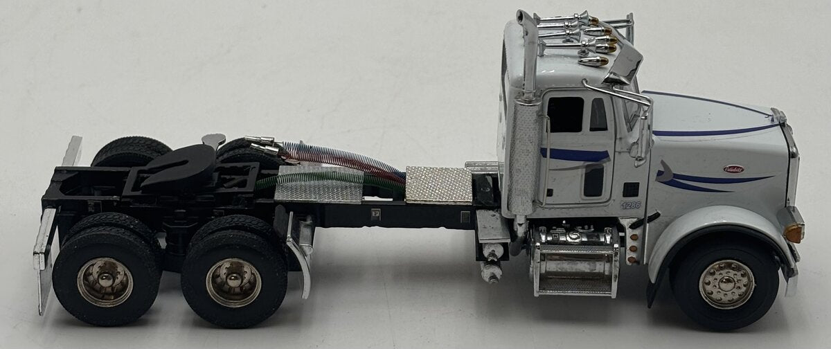 Sword Models SW2041-W 1:50 White Peterbilt 357 6x4 Semi-Tractor w/Blue Livery EX