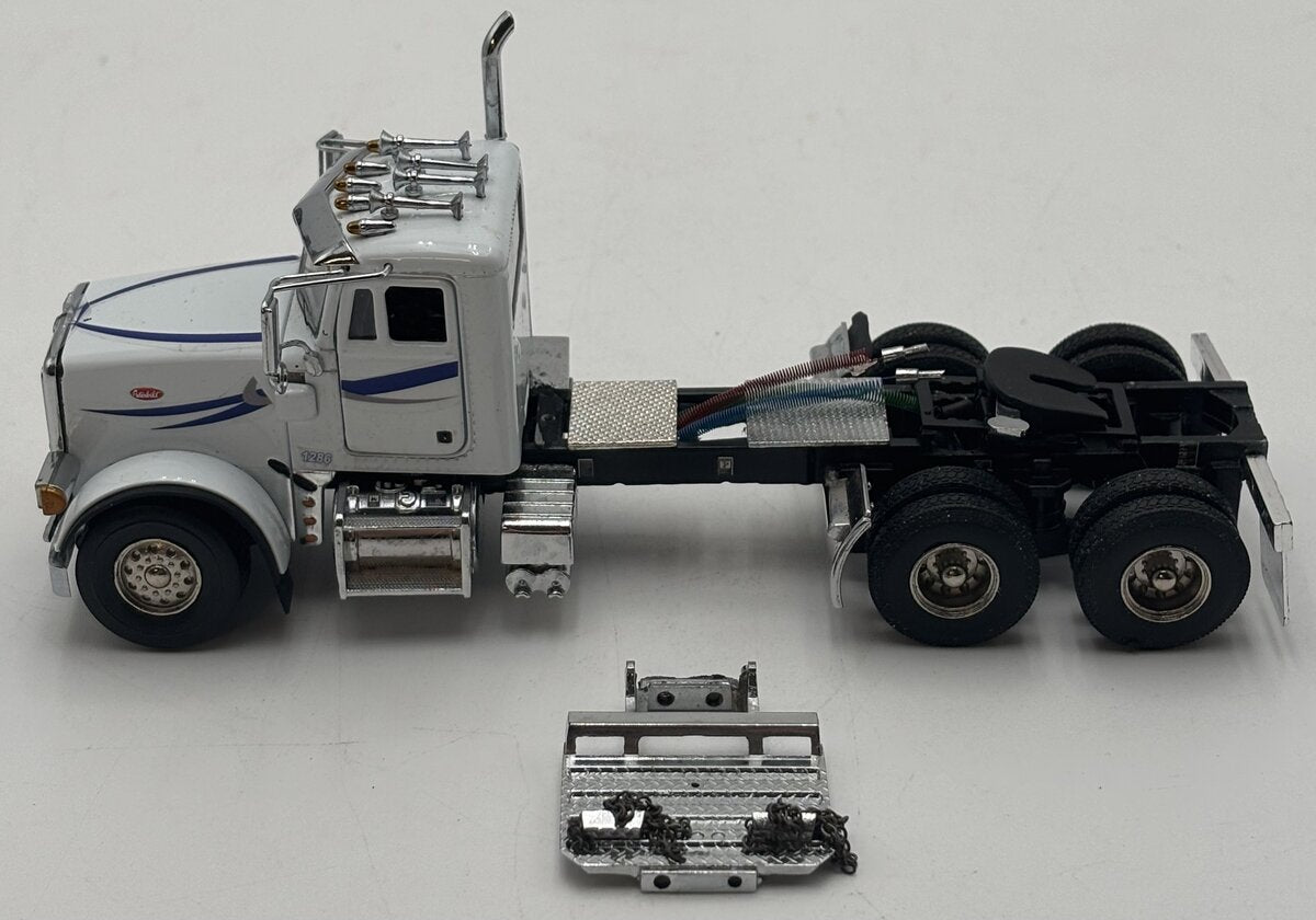 Sword Models SW2041-W 1:50 White Peterbilt 357 6x4 Semi-Tractor w/Blue Livery EX