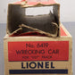 Lionel Vintage O Gauge Freight Cars #6419,6561 [2] VG/Box
