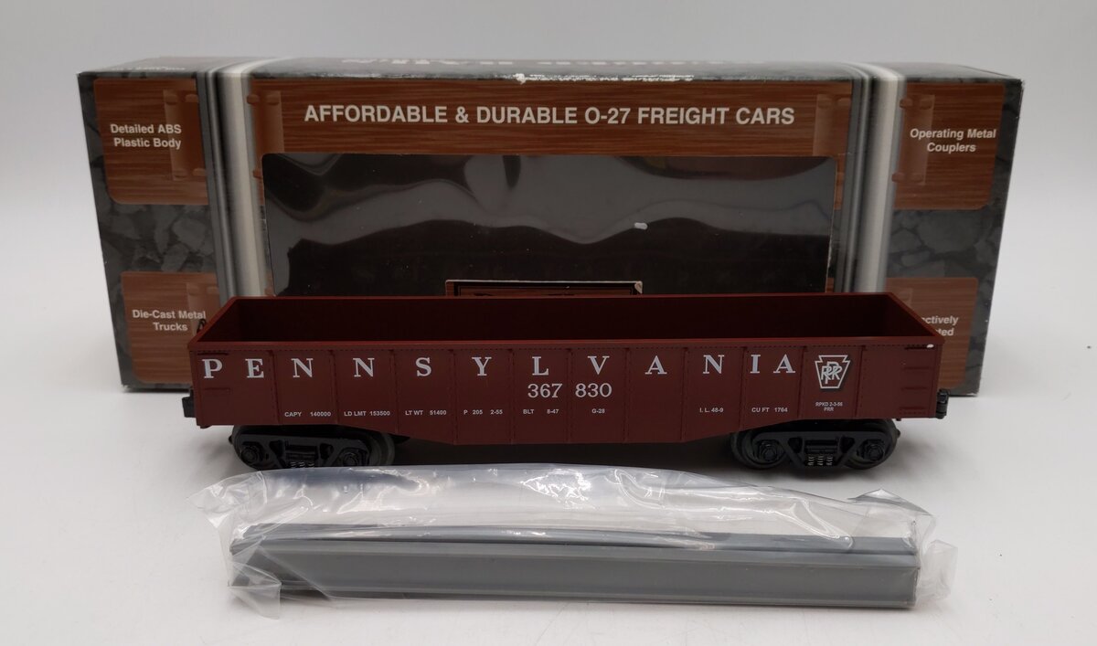 MTH 33-7204 O Gauge Pennsylvania Gondola without Load LN/Box