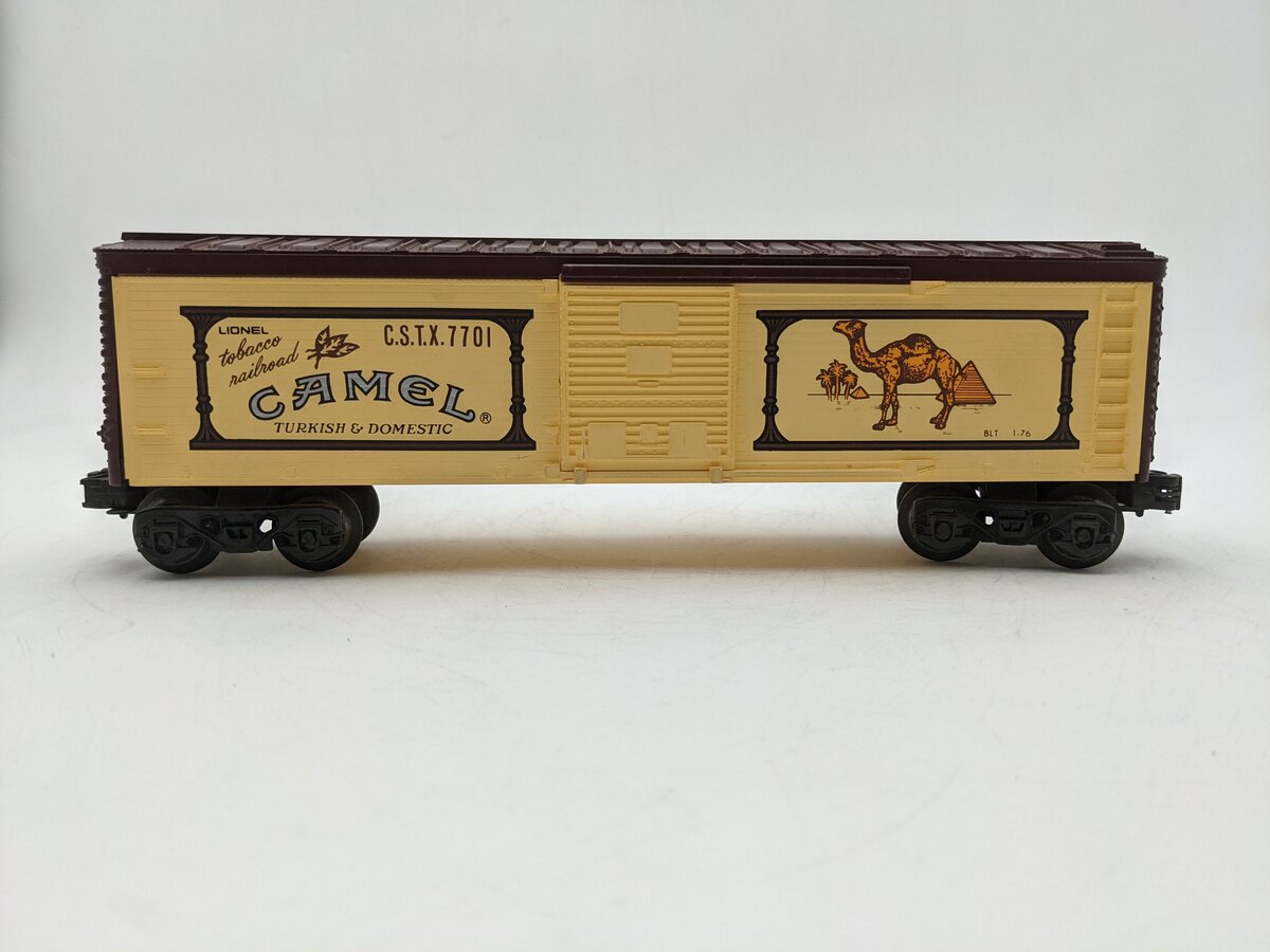 Lionel 6-7701 O Gauge Camel Billboard Boxcar #7701 EX