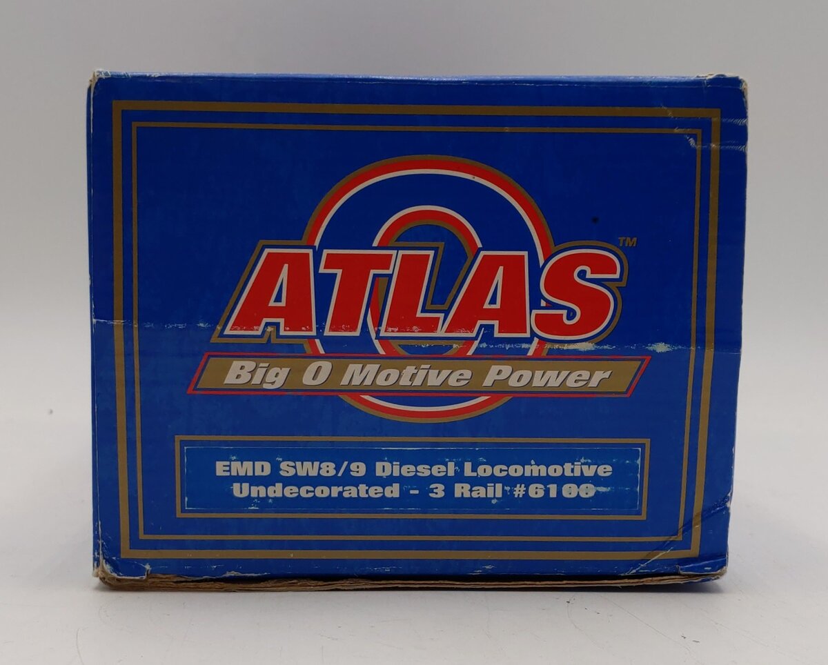 Atlas 6100 O Undecorated SW-8/9 Diesel Locomotive w/Sound VG/Box