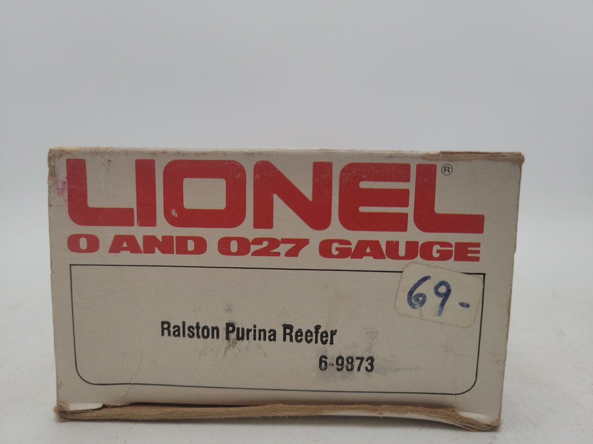 Lionel 6-9873 O Gauge Ralston Purina Billboard Reefer Car #9873 EX/Box