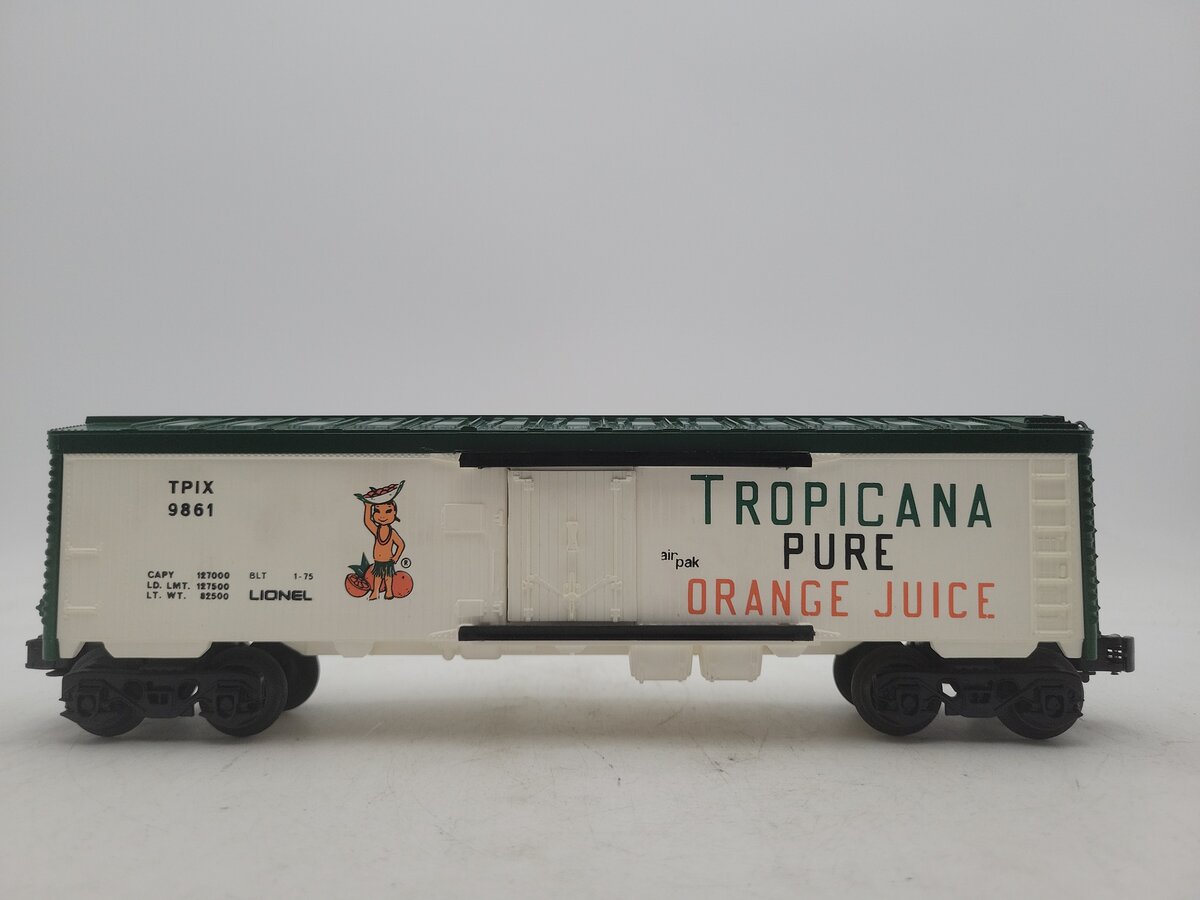 Lionel 6-9861 O Gauge Tropicana Billboard Reefer Car EX