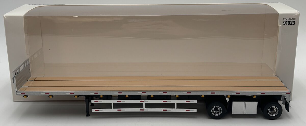 DieCast Masters 91023 1:50 53' Flat Bed Trailer in Silver (Trailer Only) LN/Box
