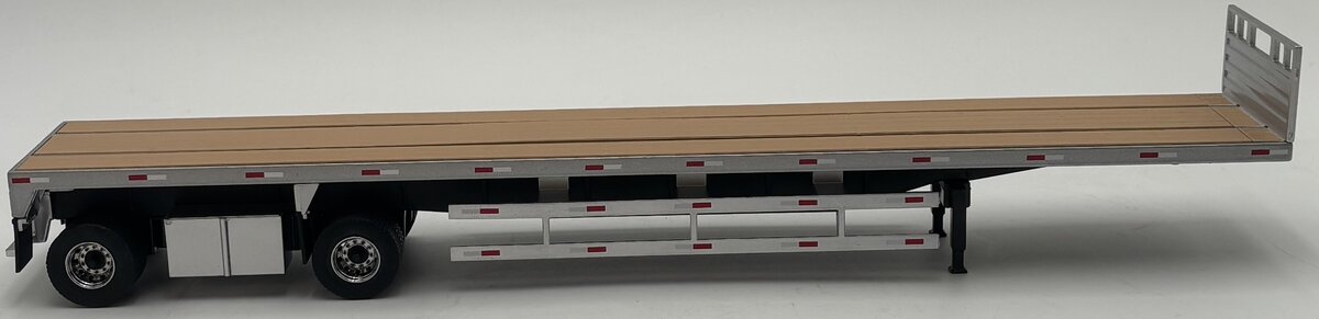 DieCast Masters 91023 1:50 53' Flat Bed Trailer in Silver (Trailer Only) LN/Box