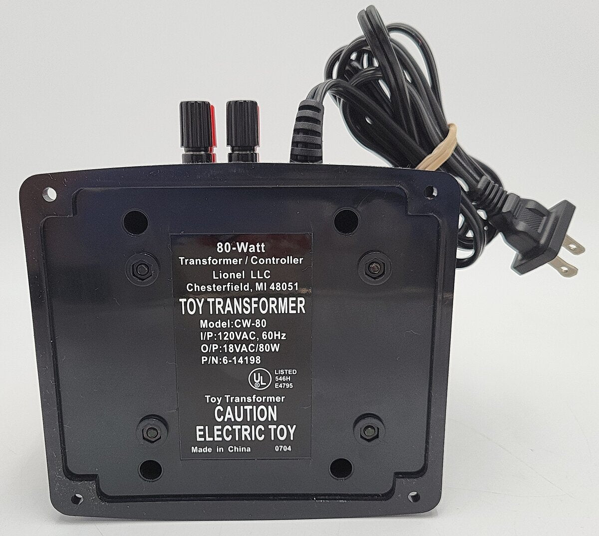 Lionel 6-14198 O Gauge CW-80 80 Watt Transformer EX