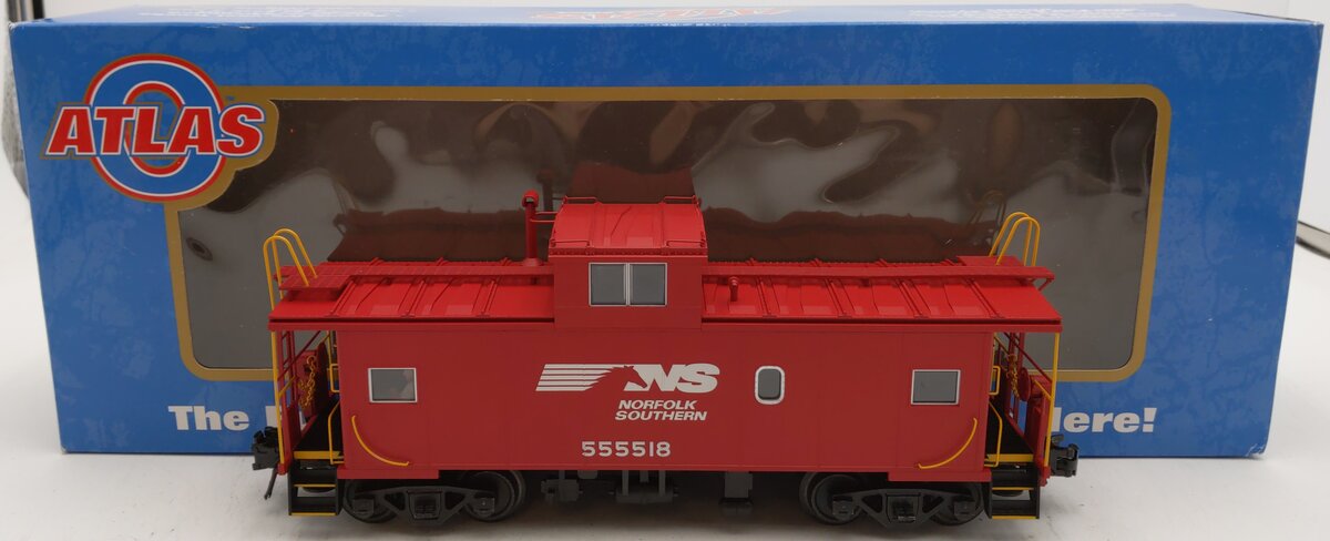 Atlas 6662-2 O Gauge Norfolk Southern Cupola Caboose #555518 (3 Rail) LN/Box