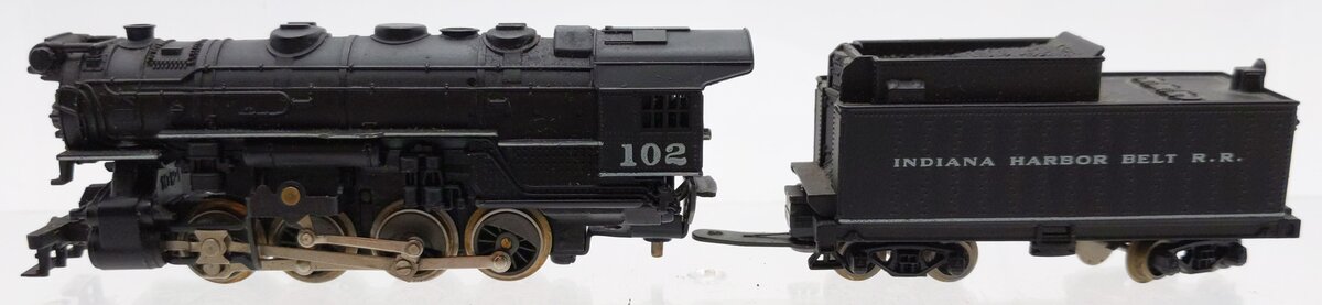Atlas 2112 N Scale Indiana Harbor Belt 0-8-0 Steam Locomotive w/ Tender #102 VG