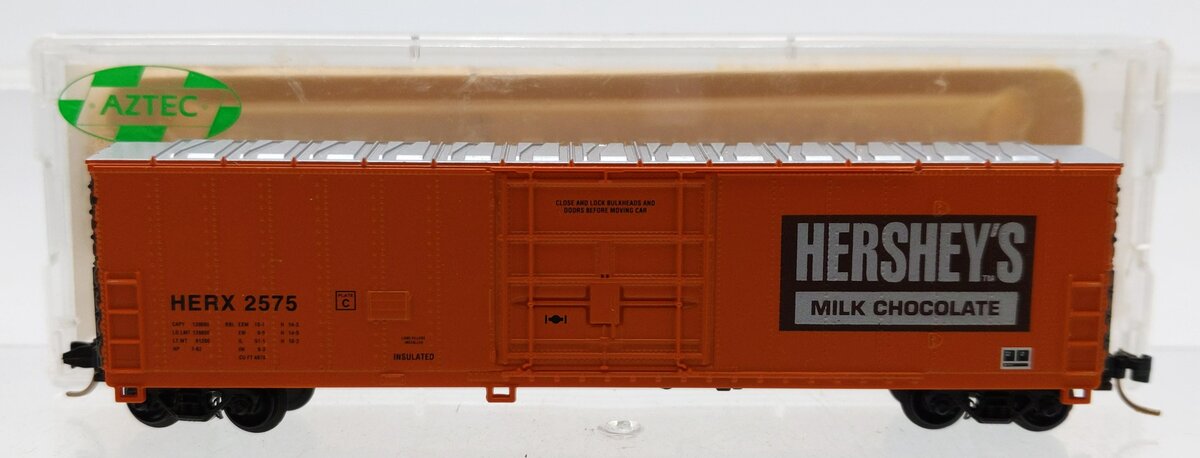 Aztec HER5081 N Scale Hersey's Chocolate 50' Reefer Car #2575 NIB
