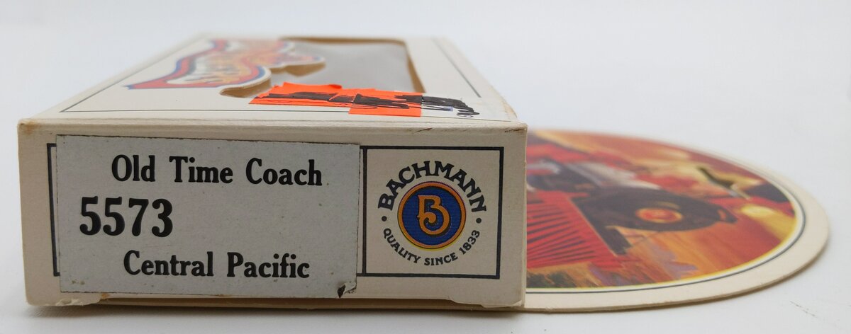 Bachmann 5573 N Scale Central Pacific Old Time Coach Car #3 LN/Box