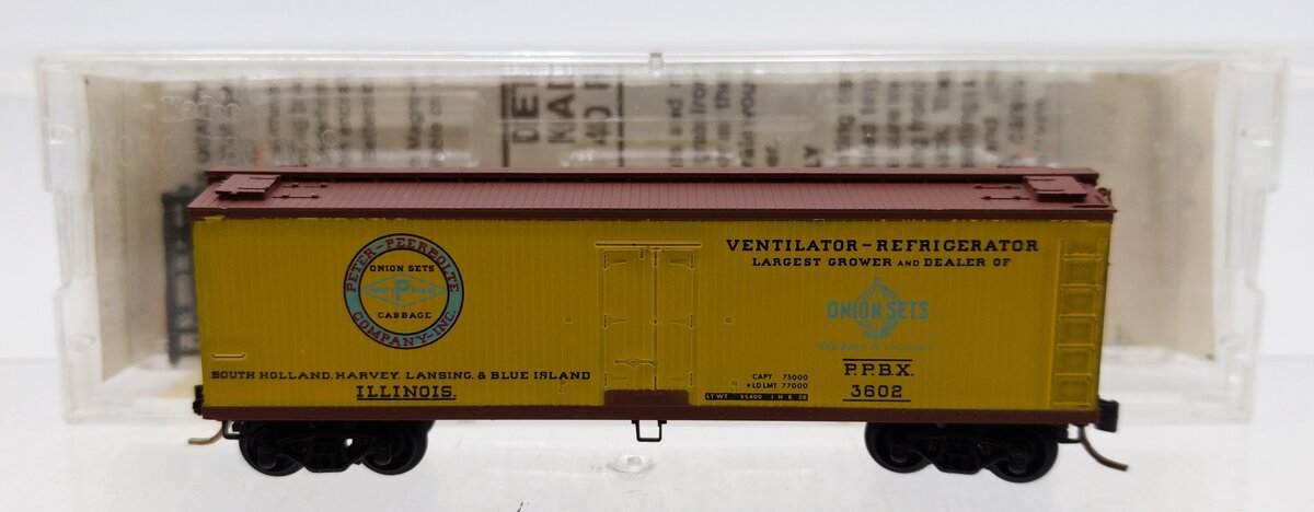 Micro-Trains 04700040 N Illinois Peerbolte 40' Double Sheathed Reefer #3602 LN/Box